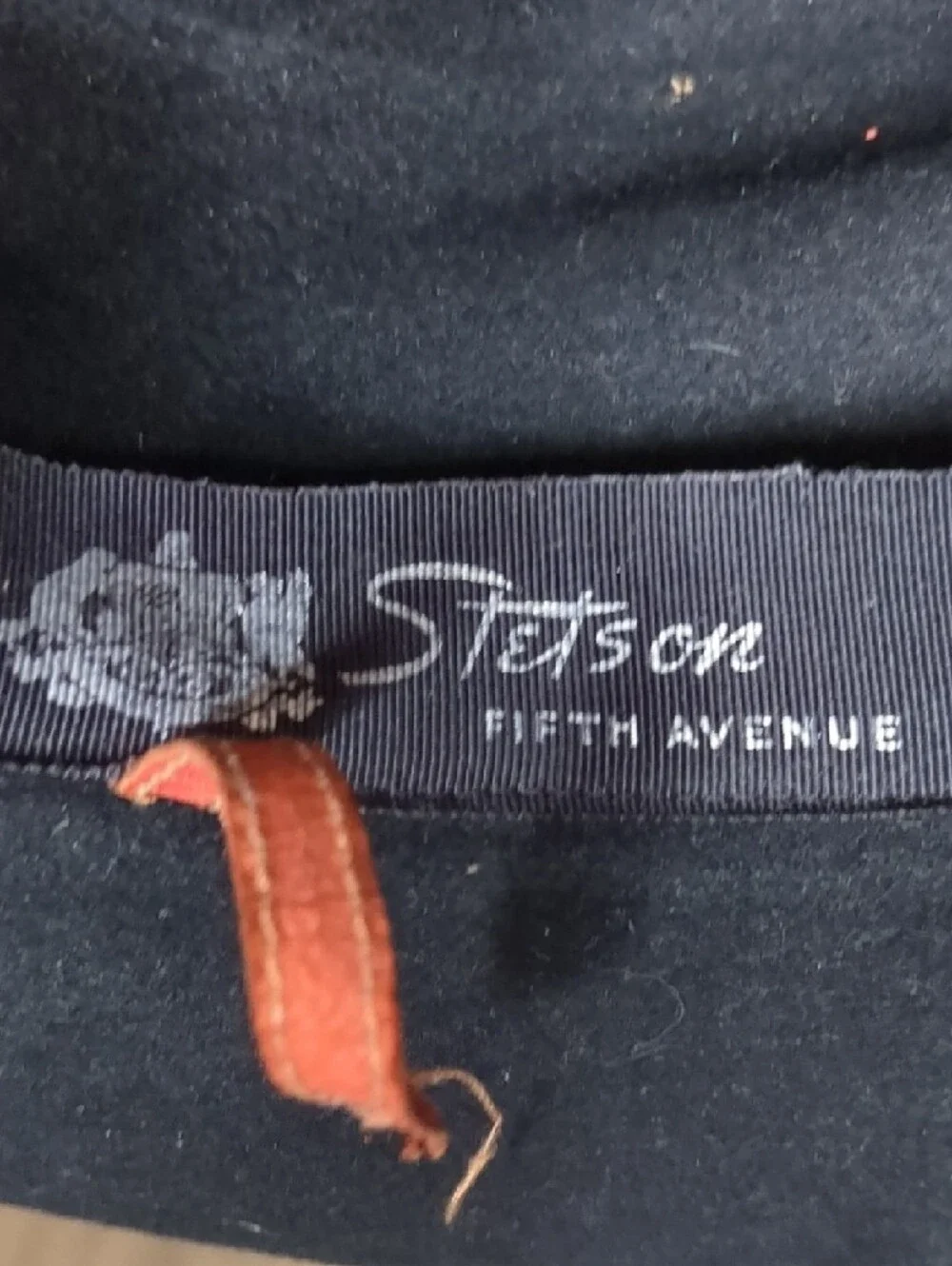 Vintage 40s Black Stetson Fifth Ave Felt Hat Fedora Bullocks Los Angeles